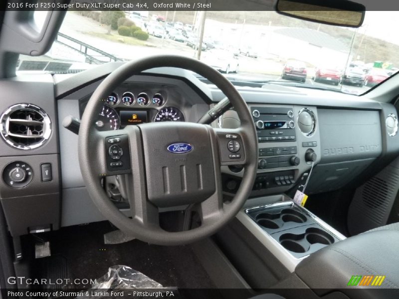 Oxford White / Steel 2016 Ford F250 Super Duty XLT Super Cab 4x4