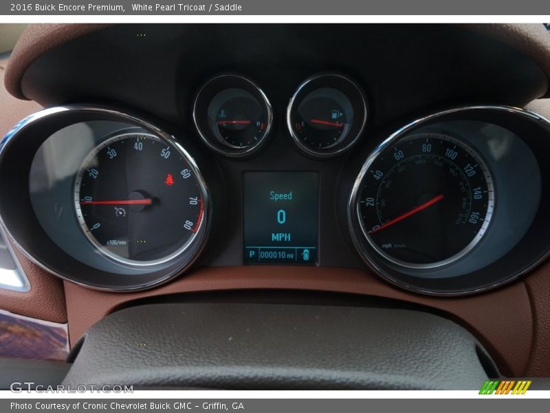 White Pearl Tricoat / Saddle 2016 Buick Encore Premium