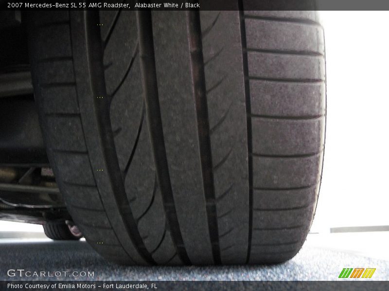 Alabaster White / Black 2007 Mercedes-Benz SL 55 AMG Roadster