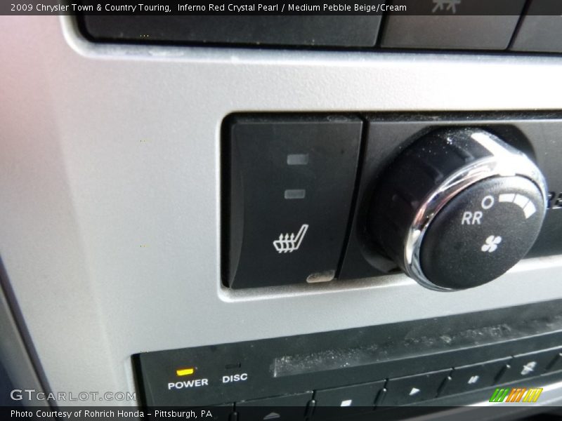 Inferno Red Crystal Pearl / Medium Pebble Beige/Cream 2009 Chrysler Town & Country Touring