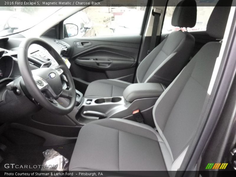 Magnetic Metallic / Charcoal Black 2016 Ford Escape S