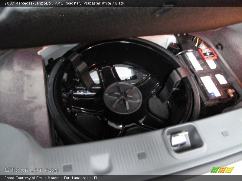 Alabaster White / Black 2007 Mercedes-Benz SL 55 AMG Roadster