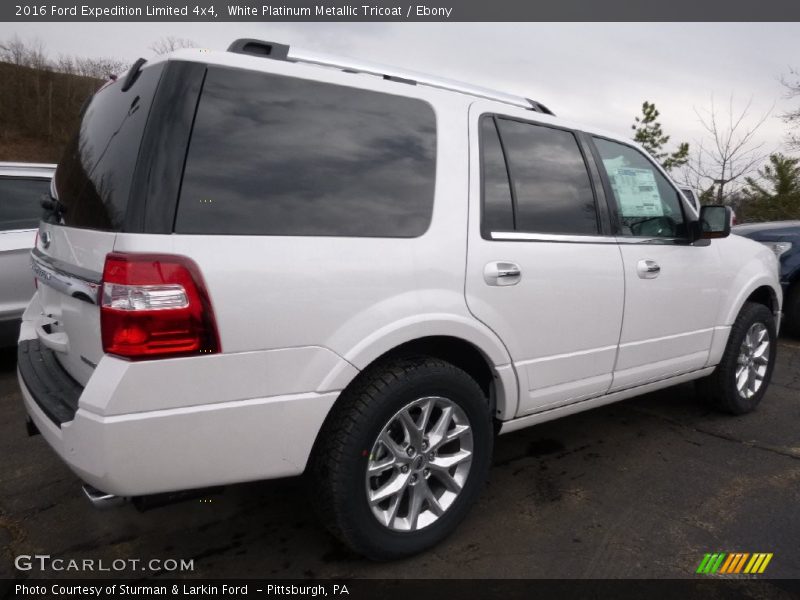 White Platinum Metallic Tricoat / Ebony 2016 Ford Expedition Limited 4x4
