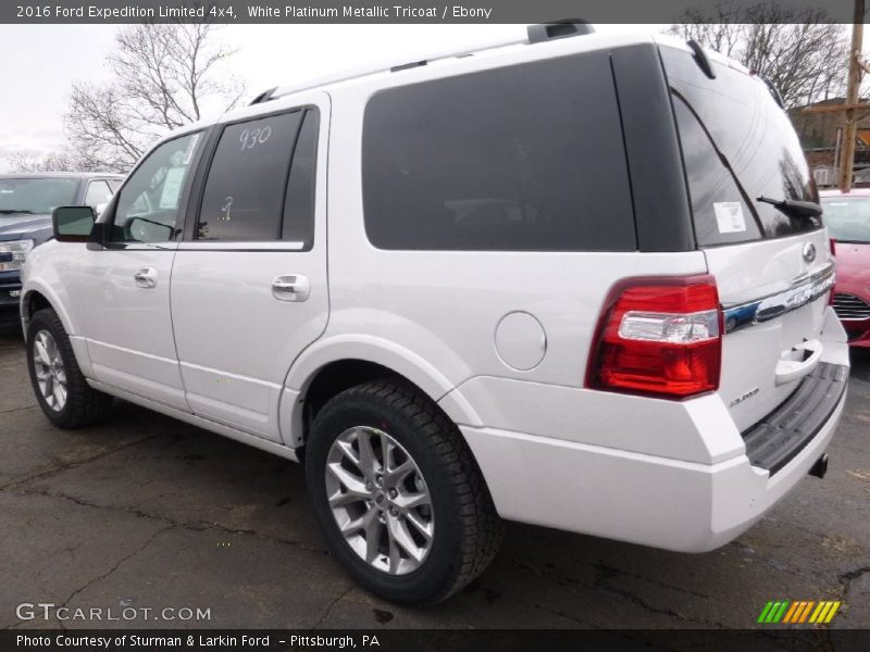 White Platinum Metallic Tricoat / Ebony 2016 Ford Expedition Limited 4x4