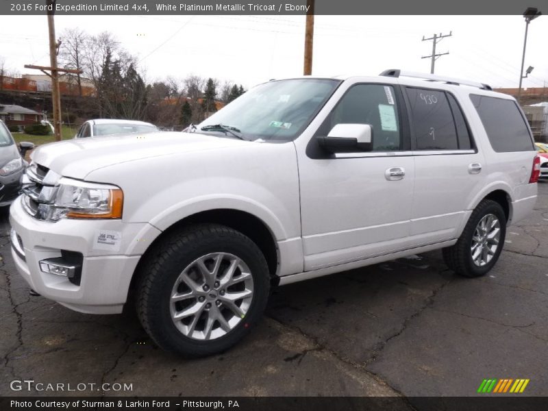 White Platinum Metallic Tricoat / Ebony 2016 Ford Expedition Limited 4x4