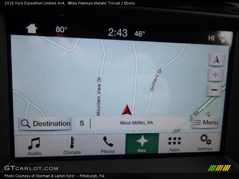 White Platinum Metallic Tricoat / Ebony 2016 Ford Expedition Limited 4x4