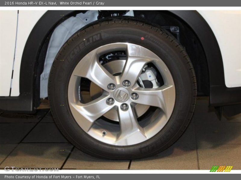 White Orchid Pearl / Gray 2016 Honda HR-V EX-L Navi