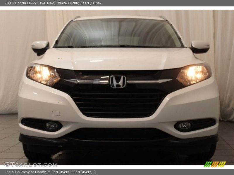 White Orchid Pearl / Gray 2016 Honda HR-V EX-L Navi