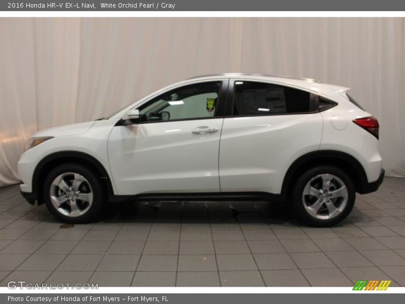 White Orchid Pearl / Gray 2016 Honda HR-V EX-L Navi