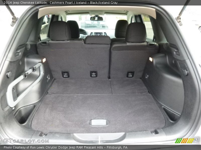 Cashmere Pearl / Iceland - Black/Iceland Gray 2014 Jeep Cherokee Latitude