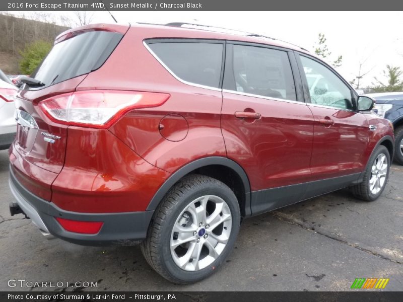 Sunset Metallic / Charcoal Black 2016 Ford Escape Titanium 4WD