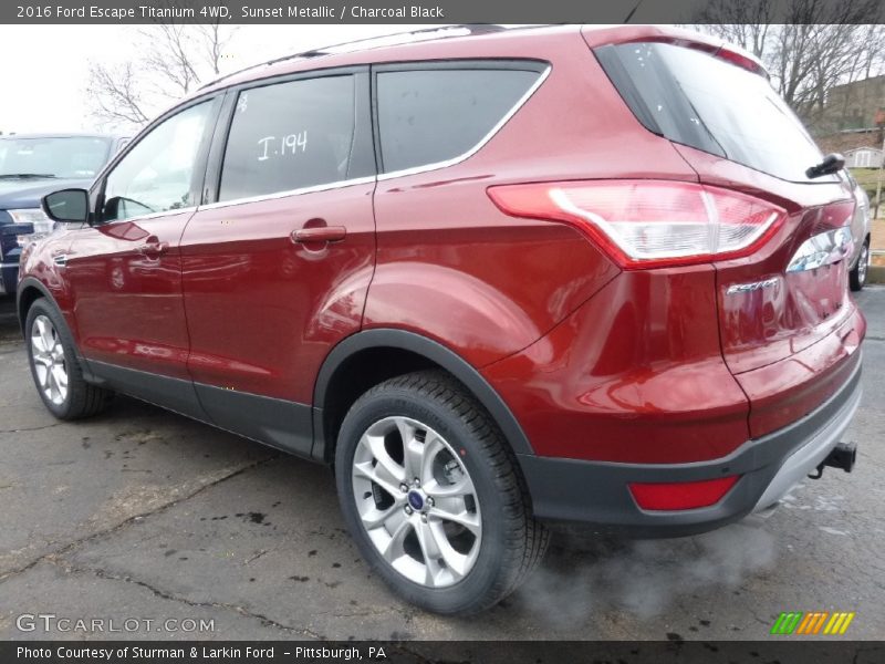 Sunset Metallic / Charcoal Black 2016 Ford Escape Titanium 4WD