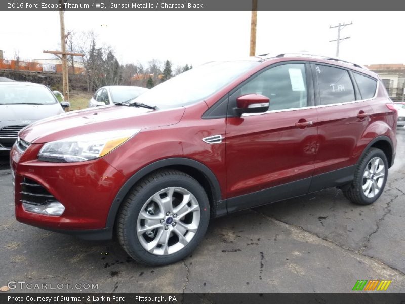 Sunset Metallic / Charcoal Black 2016 Ford Escape Titanium 4WD