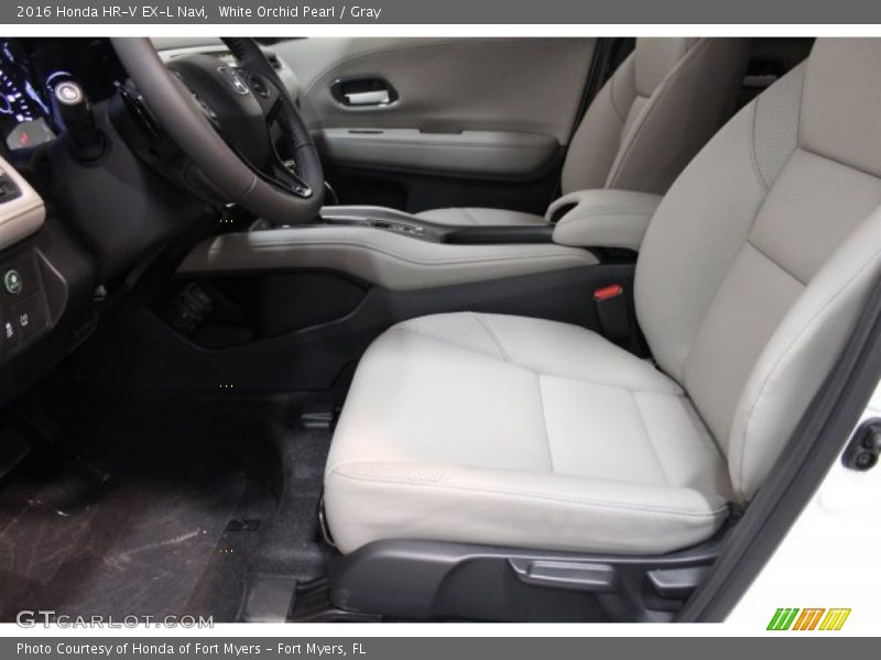 White Orchid Pearl / Gray 2016 Honda HR-V EX-L Navi