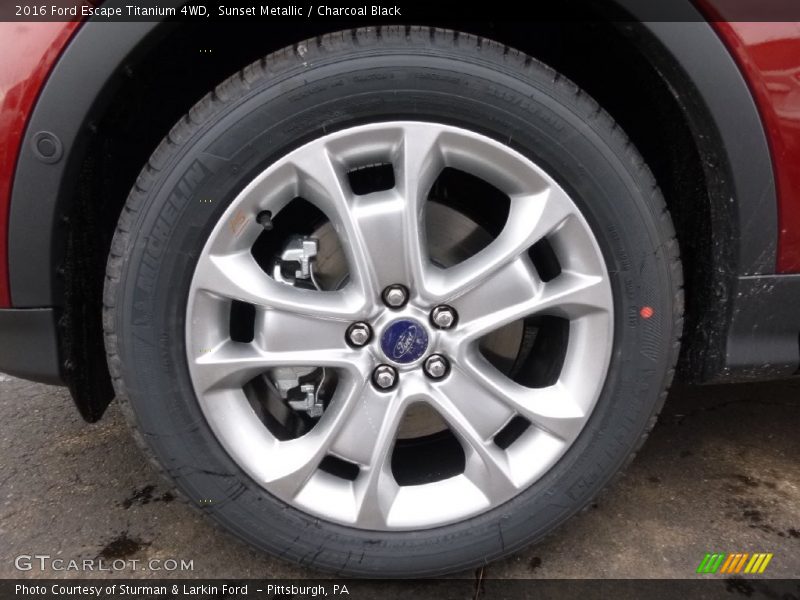 Sunset Metallic / Charcoal Black 2016 Ford Escape Titanium 4WD