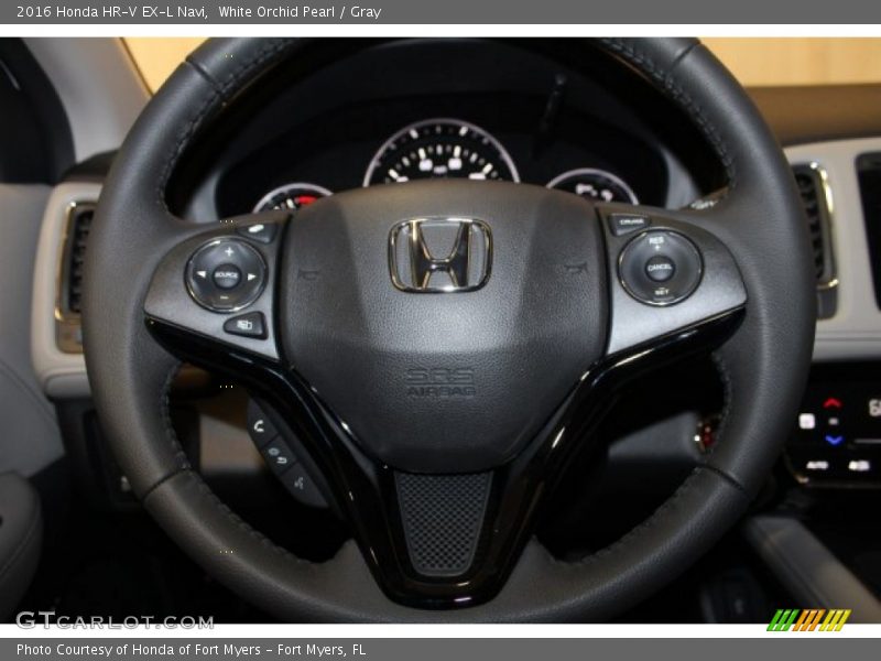 White Orchid Pearl / Gray 2016 Honda HR-V EX-L Navi