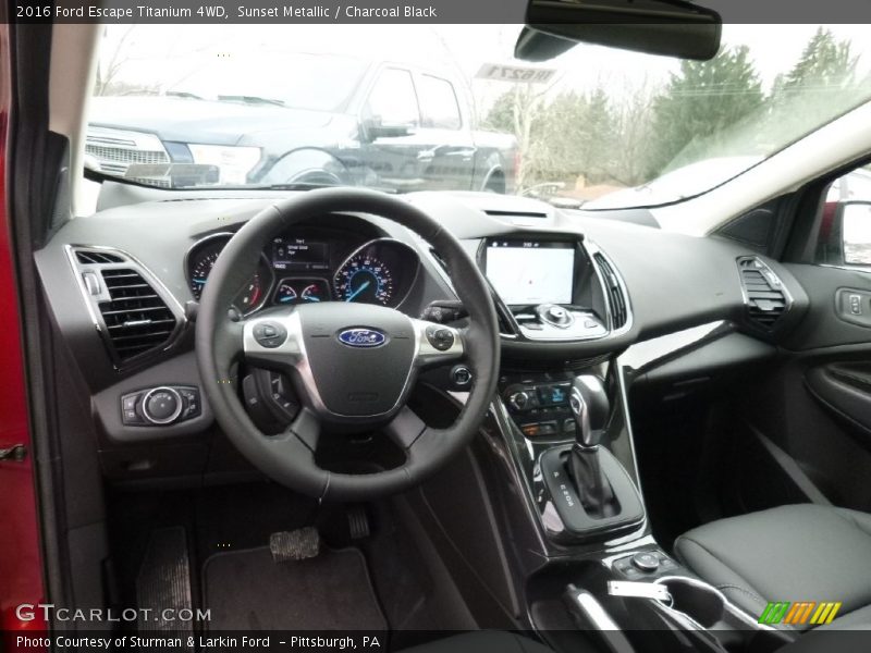 Sunset Metallic / Charcoal Black 2016 Ford Escape Titanium 4WD