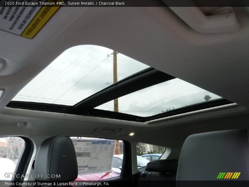 Sunset Metallic / Charcoal Black 2016 Ford Escape Titanium 4WD
