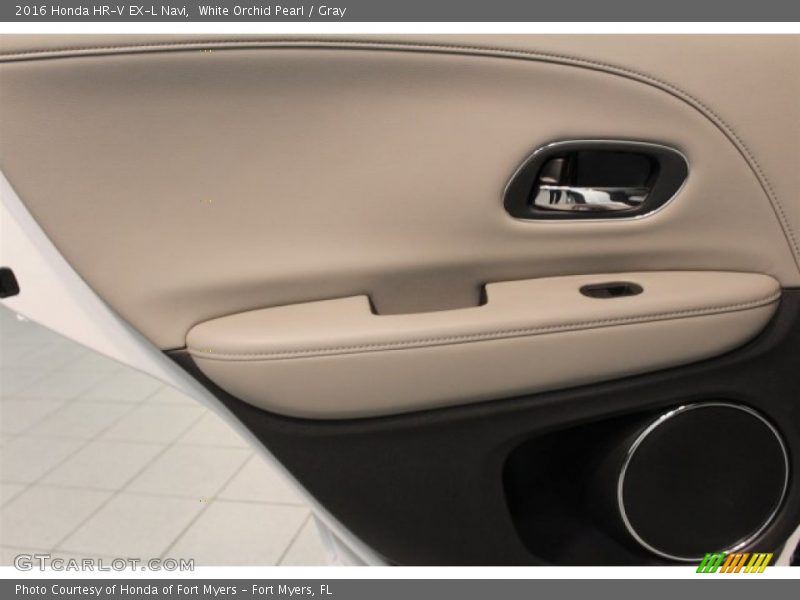 White Orchid Pearl / Gray 2016 Honda HR-V EX-L Navi