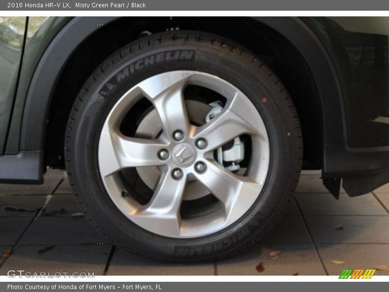 Misty Green Pearl / Black 2016 Honda HR-V LX