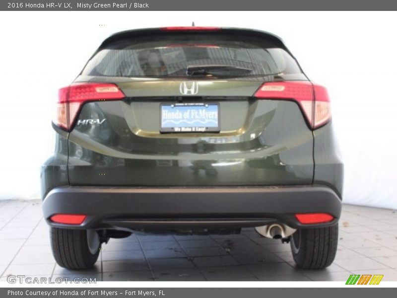 Misty Green Pearl / Black 2016 Honda HR-V LX