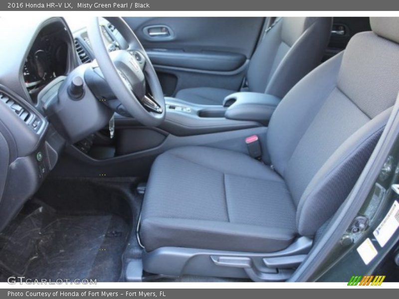 Misty Green Pearl / Black 2016 Honda HR-V LX