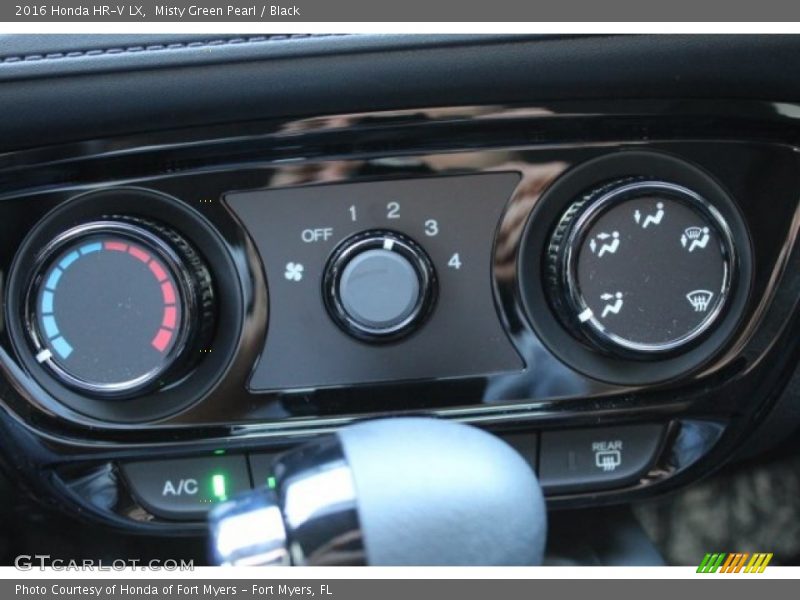 Misty Green Pearl / Black 2016 Honda HR-V LX