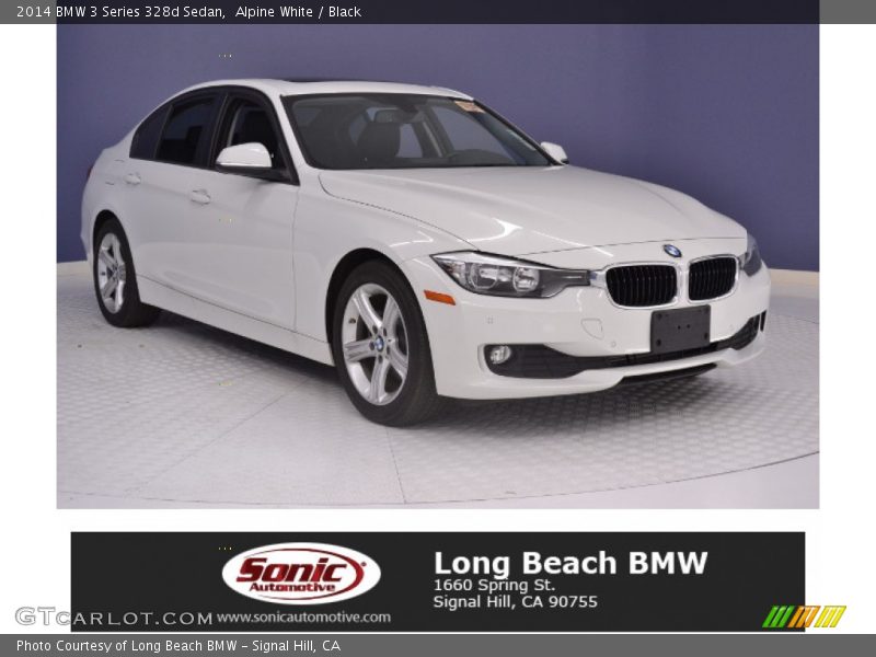 Alpine White / Black 2014 BMW 3 Series 328d Sedan