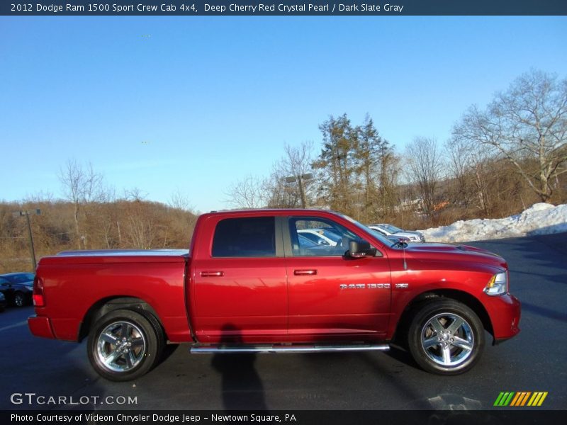 Deep Cherry Red Crystal Pearl / Dark Slate Gray 2012 Dodge Ram 1500 Sport Crew Cab 4x4