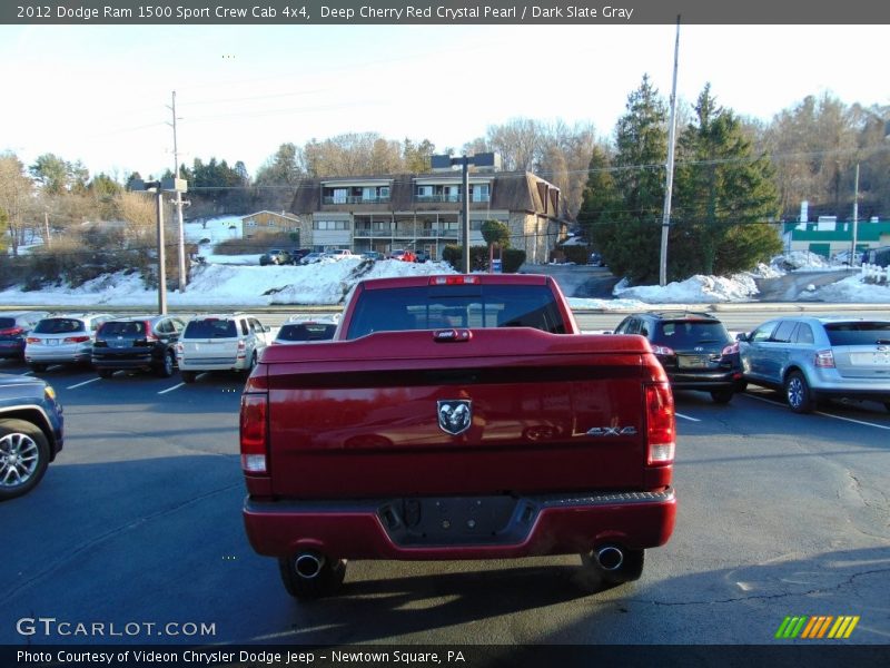 Deep Cherry Red Crystal Pearl / Dark Slate Gray 2012 Dodge Ram 1500 Sport Crew Cab 4x4