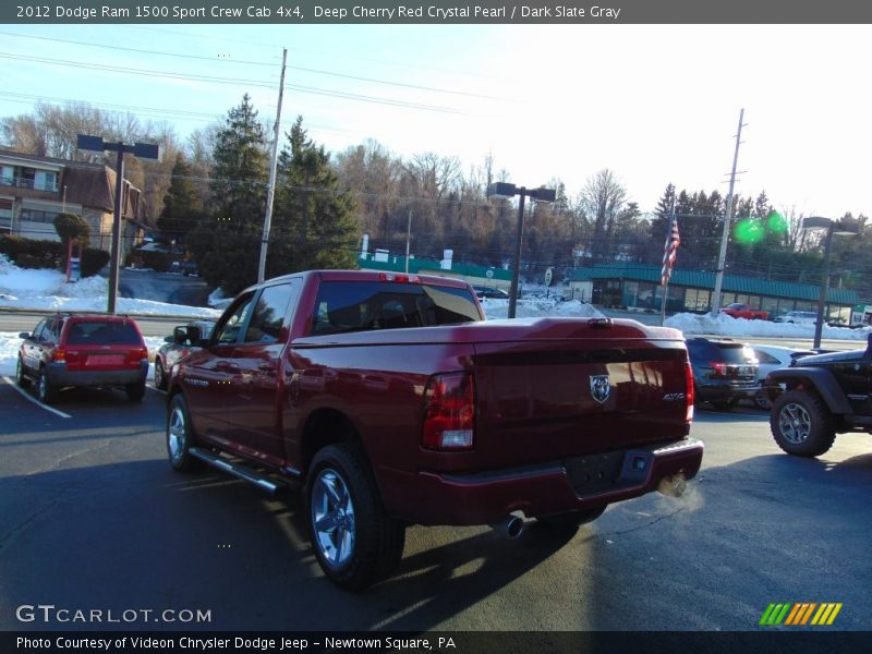 Deep Cherry Red Crystal Pearl / Dark Slate Gray 2012 Dodge Ram 1500 Sport Crew Cab 4x4