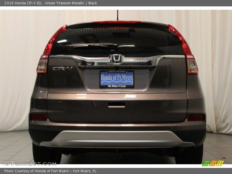 Urban Titanium Metallic / Black 2016 Honda CR-V EX