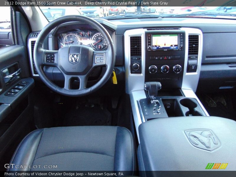 Deep Cherry Red Crystal Pearl / Dark Slate Gray 2012 Dodge Ram 1500 Sport Crew Cab 4x4