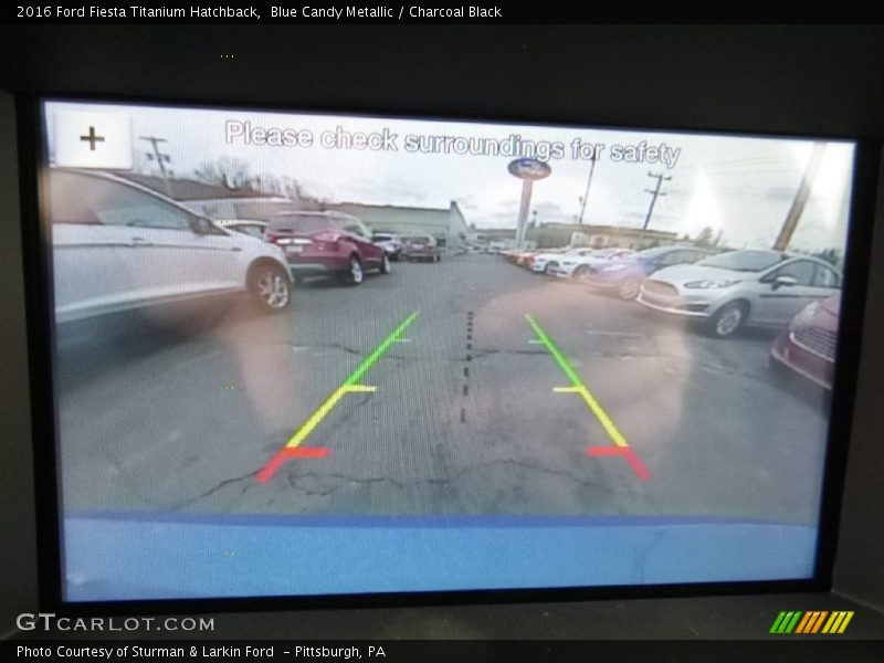 Blue Candy Metallic / Charcoal Black 2016 Ford Fiesta Titanium Hatchback