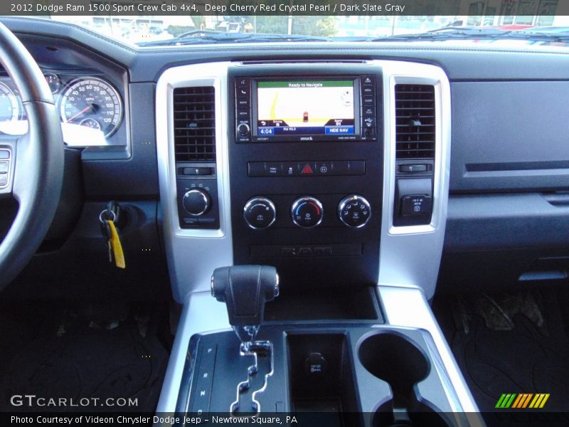 Deep Cherry Red Crystal Pearl / Dark Slate Gray 2012 Dodge Ram 1500 Sport Crew Cab 4x4