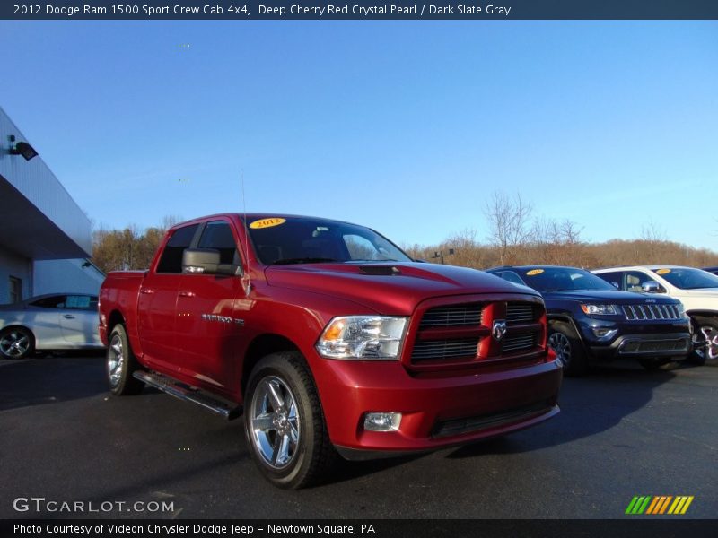 Deep Cherry Red Crystal Pearl / Dark Slate Gray 2012 Dodge Ram 1500 Sport Crew Cab 4x4