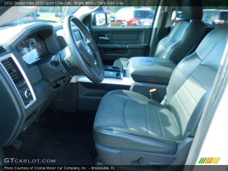 Bright White / Dark Slate Gray 2012 Dodge Ram 1500 Sport Crew Cab