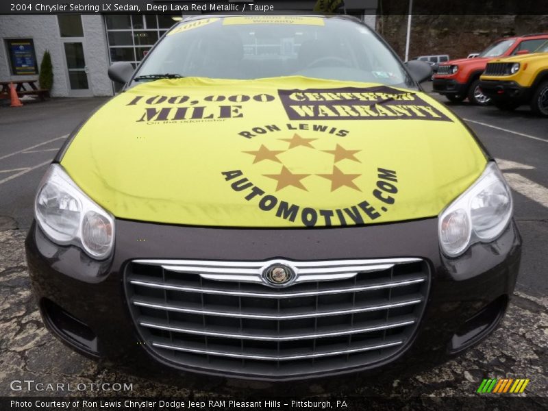 Deep Lava Red Metallic / Taupe 2004 Chrysler Sebring LX Sedan