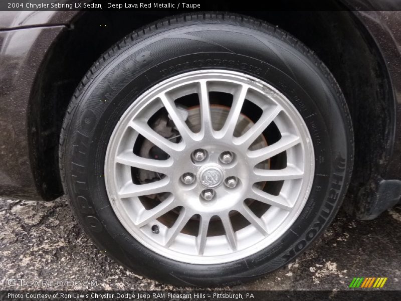 Deep Lava Red Metallic / Taupe 2004 Chrysler Sebring LX Sedan