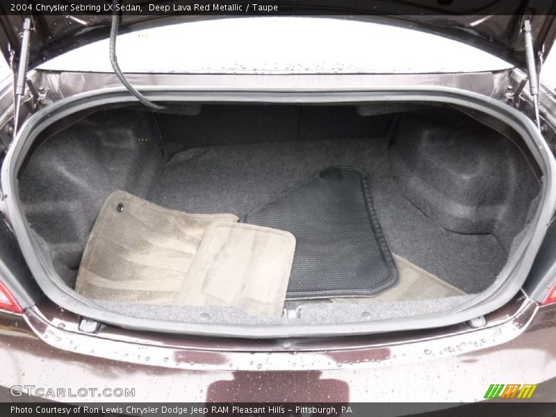 Deep Lava Red Metallic / Taupe 2004 Chrysler Sebring LX Sedan