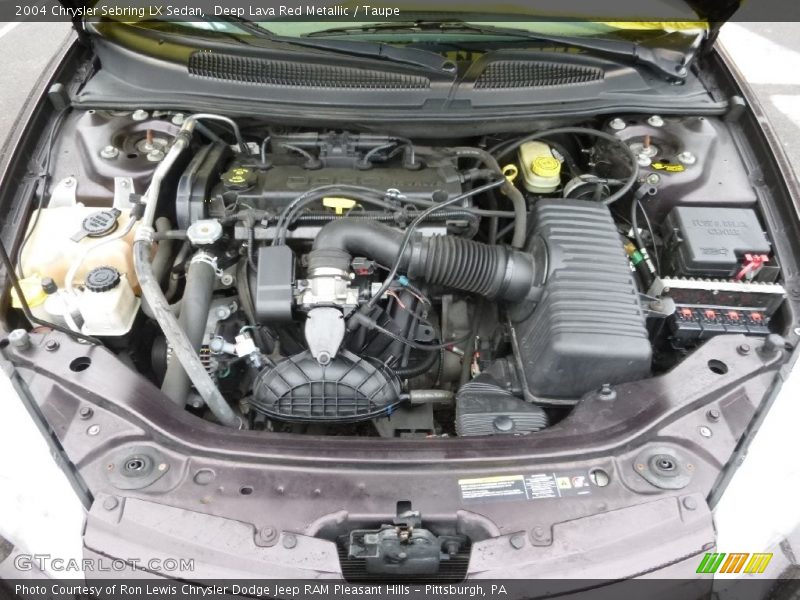 Deep Lava Red Metallic / Taupe 2004 Chrysler Sebring LX Sedan