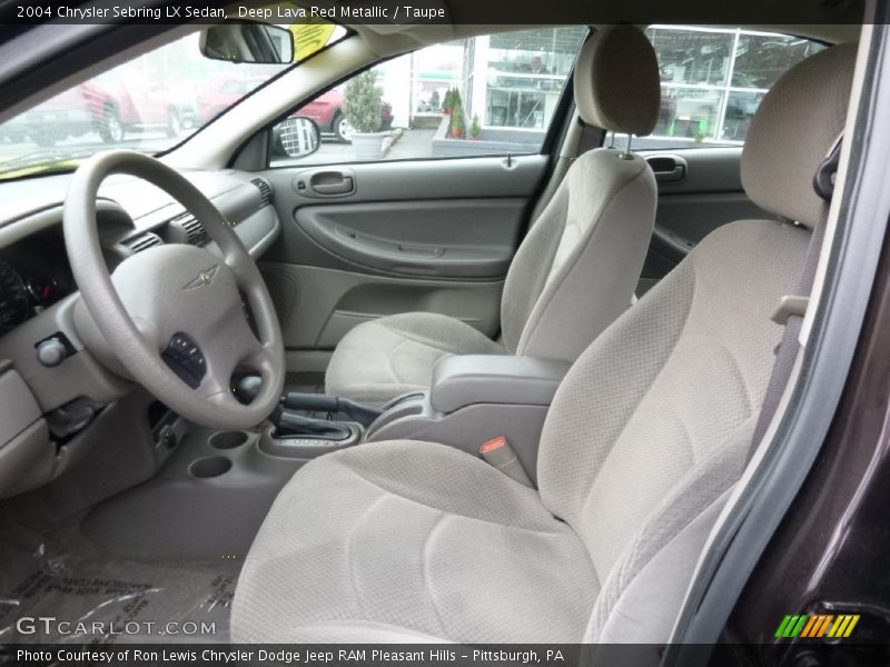 Deep Lava Red Metallic / Taupe 2004 Chrysler Sebring LX Sedan