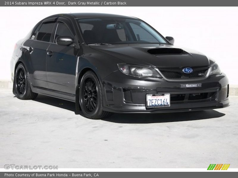 Dark Gray Metallic / Carbon Black 2014 Subaru Impreza WRX 4 Door