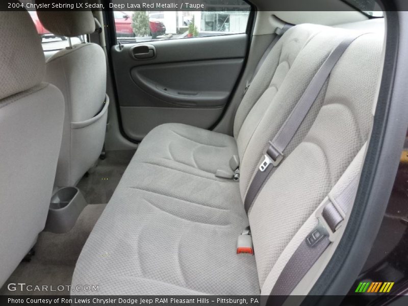 Deep Lava Red Metallic / Taupe 2004 Chrysler Sebring LX Sedan