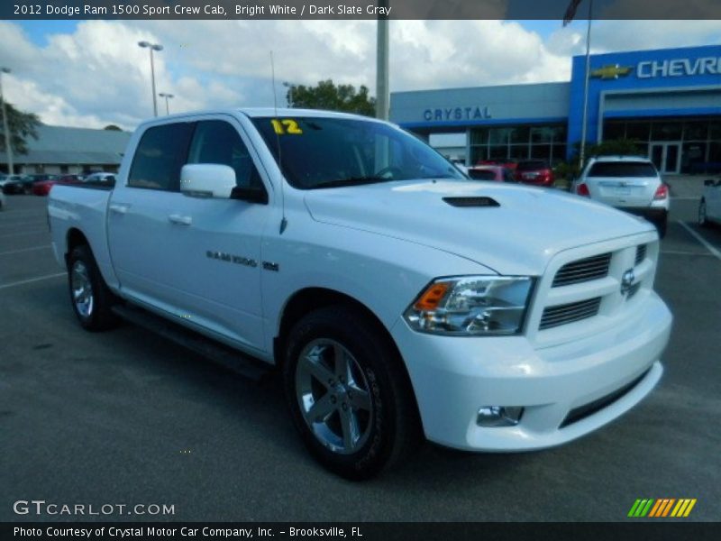 Bright White / Dark Slate Gray 2012 Dodge Ram 1500 Sport Crew Cab