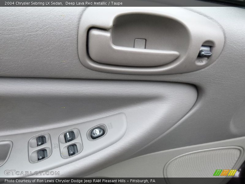 Deep Lava Red Metallic / Taupe 2004 Chrysler Sebring LX Sedan