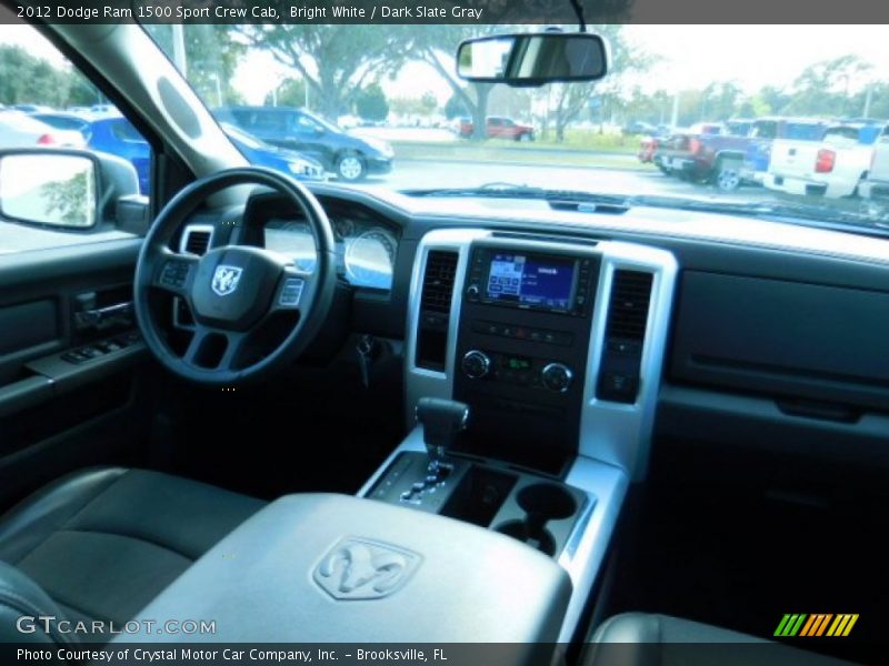 Bright White / Dark Slate Gray 2012 Dodge Ram 1500 Sport Crew Cab