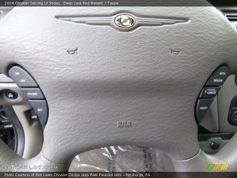 Deep Lava Red Metallic / Taupe 2004 Chrysler Sebring LX Sedan