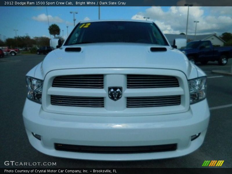 Bright White / Dark Slate Gray 2012 Dodge Ram 1500 Sport Crew Cab