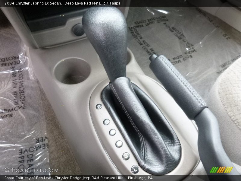 Deep Lava Red Metallic / Taupe 2004 Chrysler Sebring LX Sedan